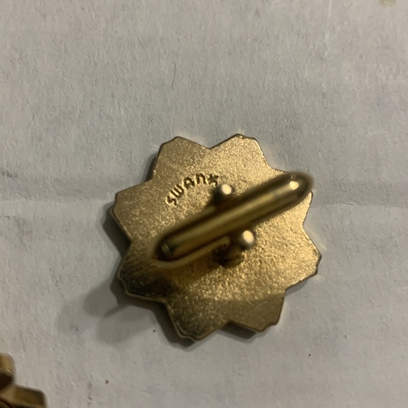 Vintage 1950’s Royal Crest Lion White Horse enamel Cosmic Wedding Cufflinks - Picture 5 of 7